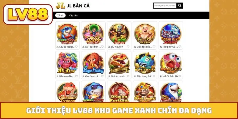 Giới thiệu LV88 kho game xanh chín đa dạng